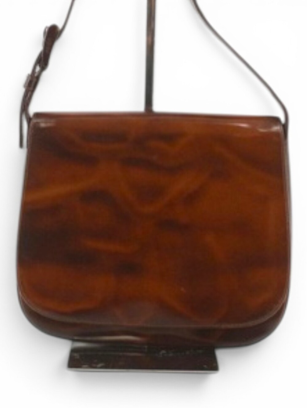 Vintage Prada Brown Tortoiseshell Shoulder Bag